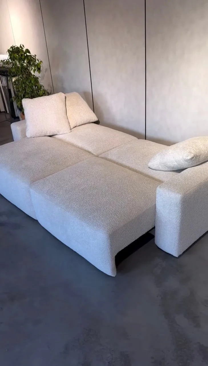 Schlafsofa OMMI / Stoff Antology Creme – Bild 5