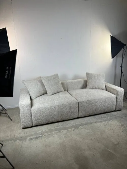Schlafsofa OMMI (ohne POUF)/ Stoff Antology Beige – Bild 3