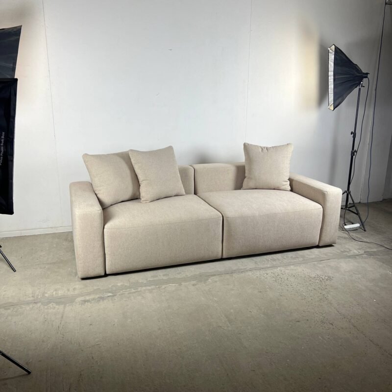 Alternative view of Schlafsofa OMMI / Stoff Newton 402 Sand